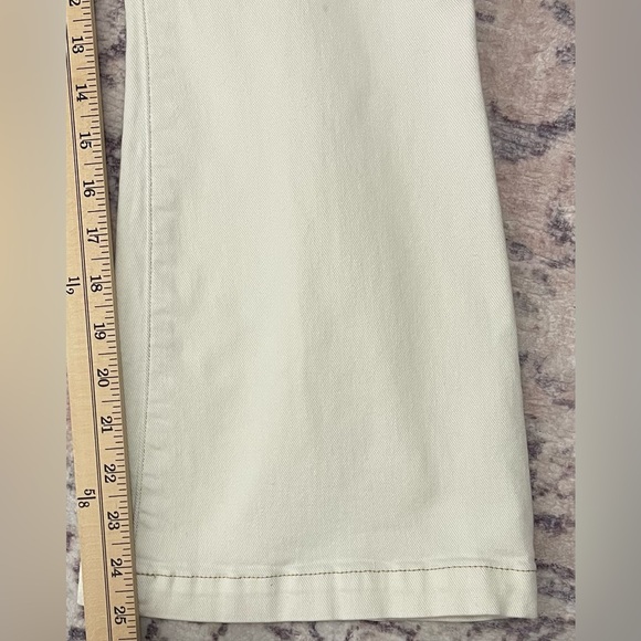 FRAME Carpenter Color Crop Flare Jeans Off White Size 26 - Picture 10 of 14